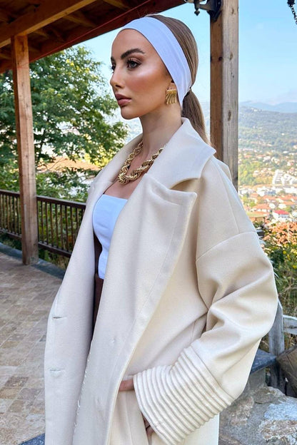 Long beige coat