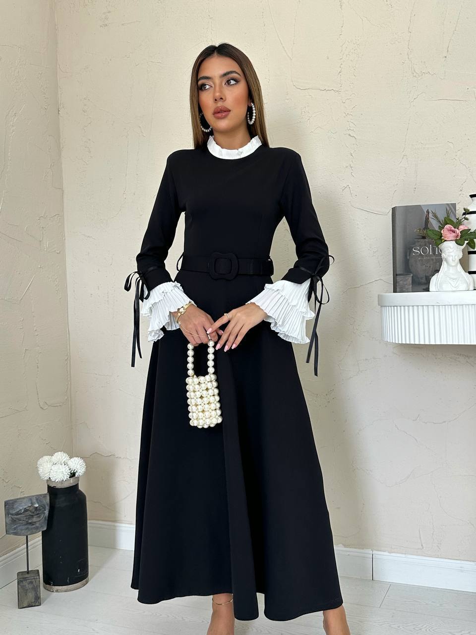 White Ruffled Long dress – Zalan Fashion
