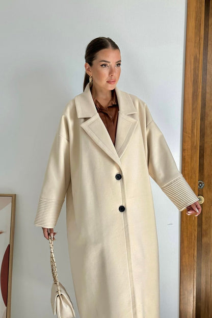 Cuff Detailed Coat