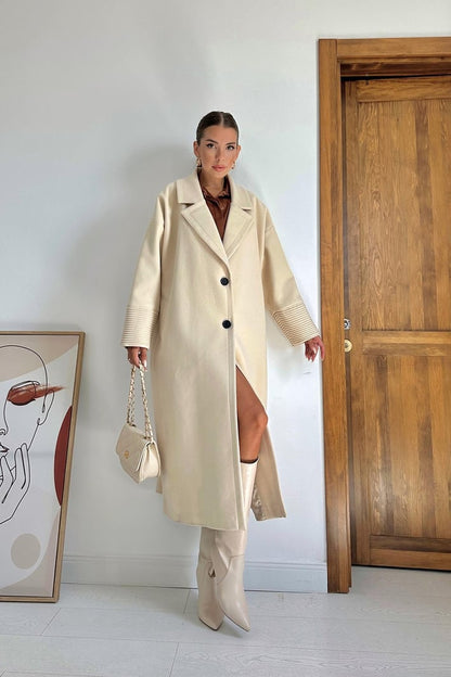 Cuff Detailed Coat
