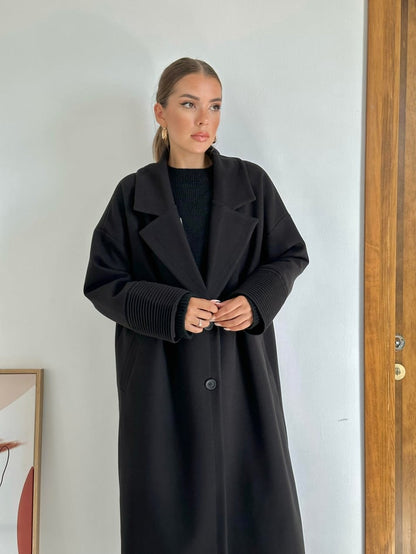Cuff Detailed Coat